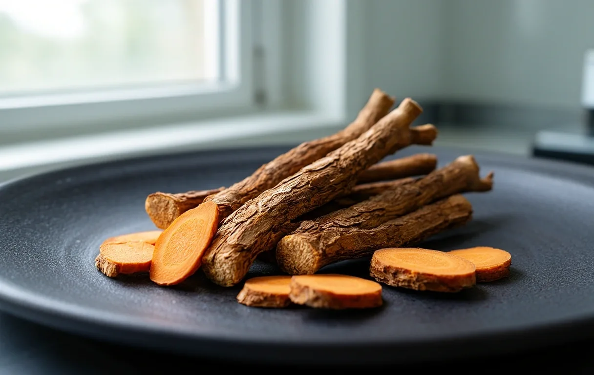 Natural botanical ingredients background